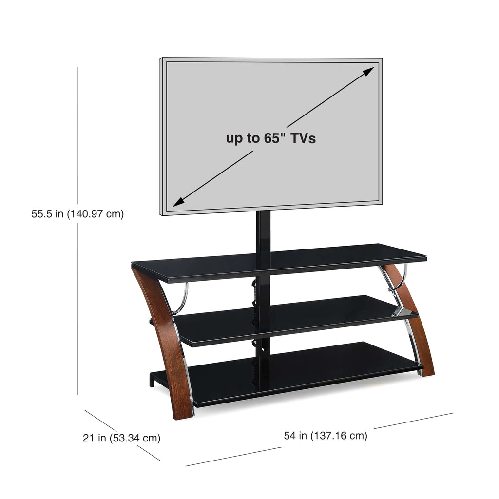 Brown Cherry TV Stand V5869