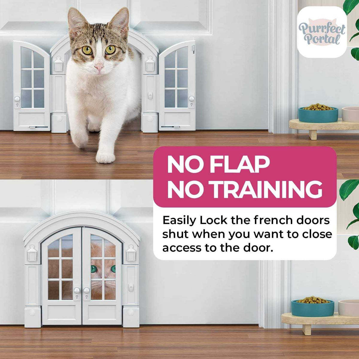 Cat Door for Cats Up to 20 lbs M1244