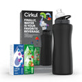 32oz Rose Gold Stainless Steel Water Bottle Starter Kit with Lid and 2 Flavor Cartridges B89337