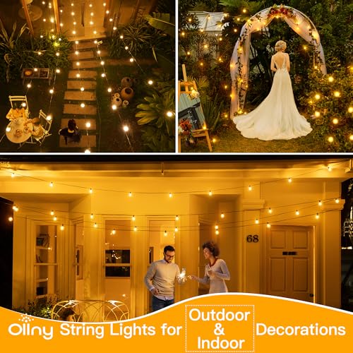 30FT 30Bulbs RGBW Color Changing Waterproof G40 String Lights M72725