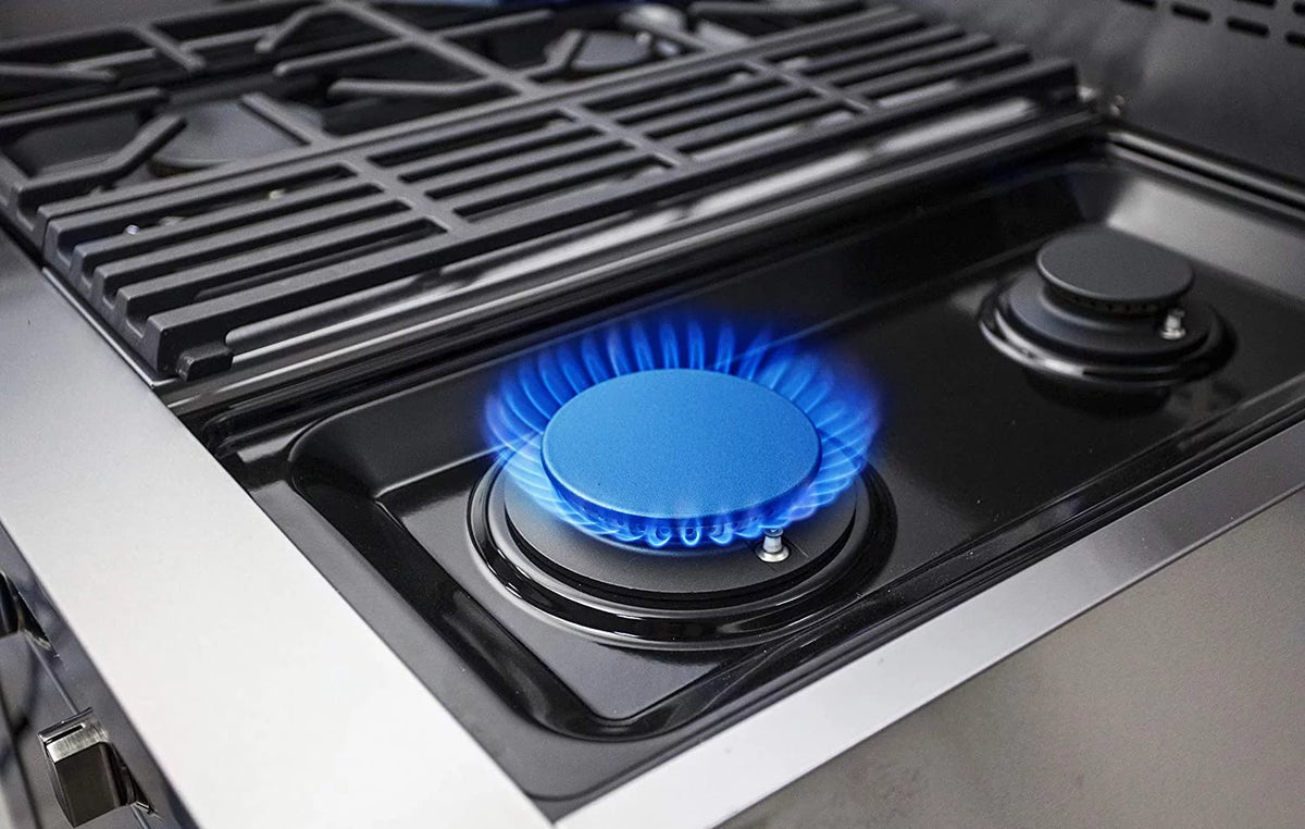 48" Stainless Steel Propane Gas Range with Convection Oven P120