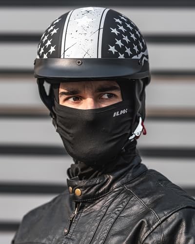 Half Helmet Motorcycle Open Face Sun Visor Quick Release Buckle DOT Approved Z208991
