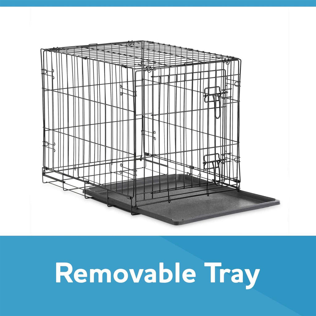 Double Door Folding Wire Dog Crate with Divider A6619