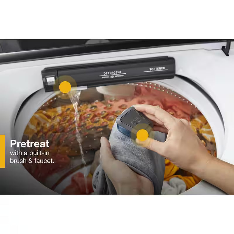 4.7 cu. ft. Top Load Washer with Agitator in White O579012