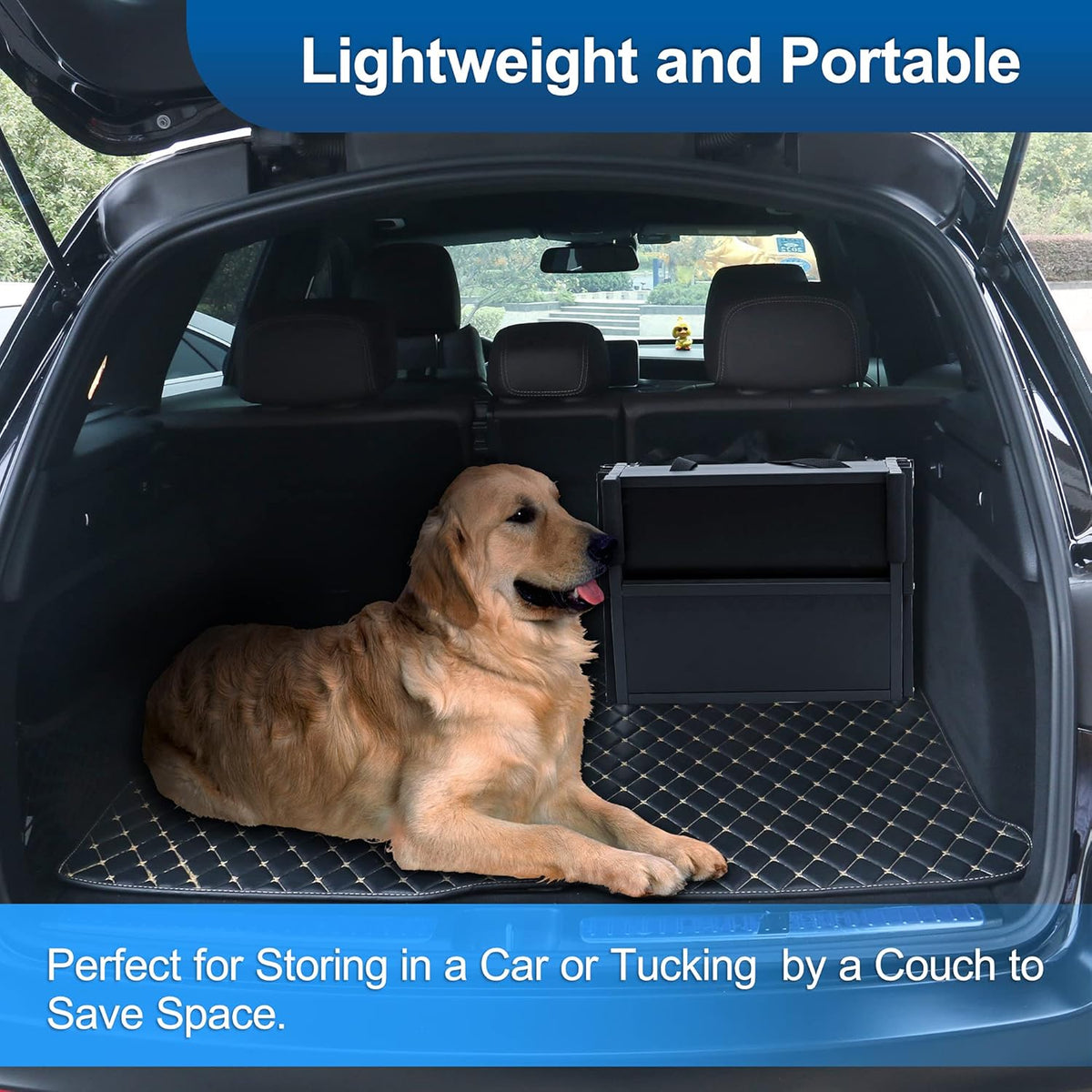 Foldable Aluminum 5 Step Nonslip Dog Stairs T4474