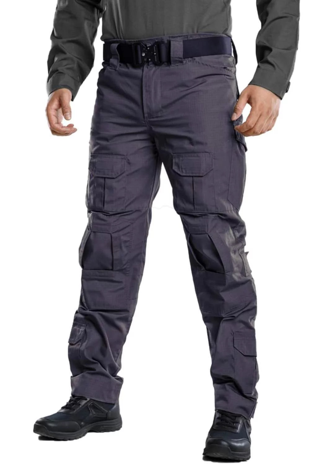 Men's Outdoor Hiking Cargo Work Pants with 10 Pockets O29289