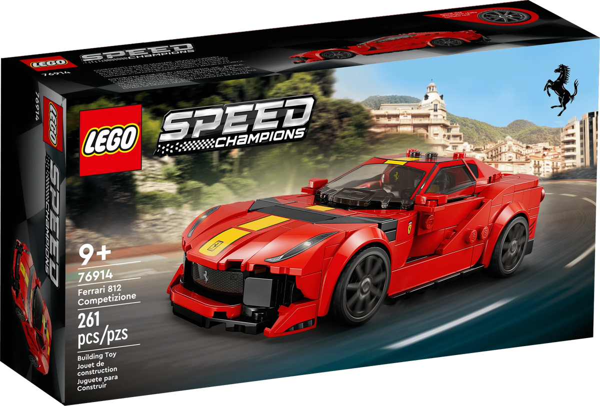 Red Race Car Building Kit with Racing Driver Minifigure M642