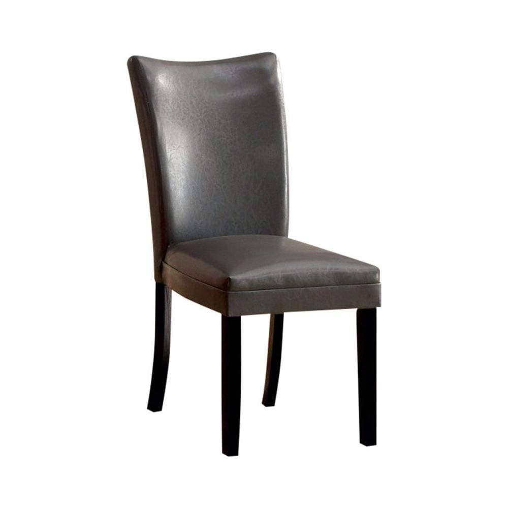 Gray Side Chair Set of 2 J40302