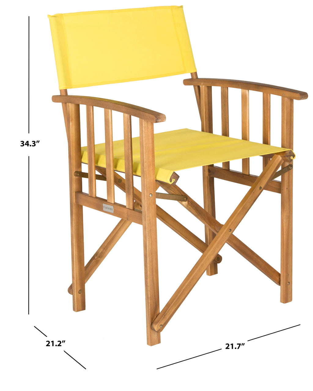Set of 2 Natural Yellow Outdoor Chair E6899