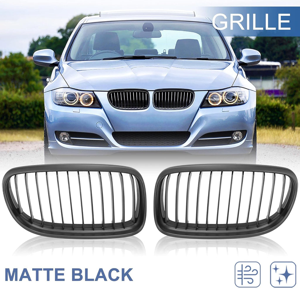 Black ABS Plastic Front Hood Kidney Grille A288971