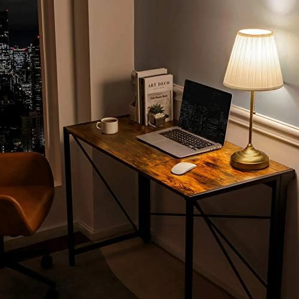Folding Computer Desk Brown K596868