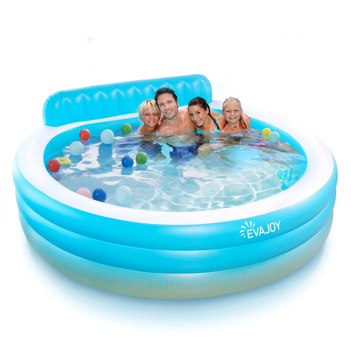 Inflatable Round Swimming Pool with Seat G733