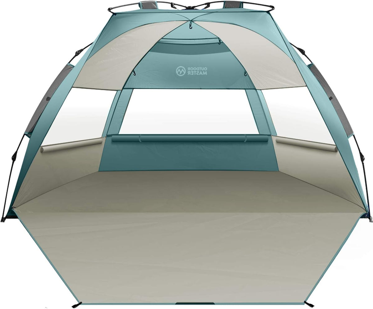 4 Person Pop Up Beach Tent with UPF 50+ UV Protection W284