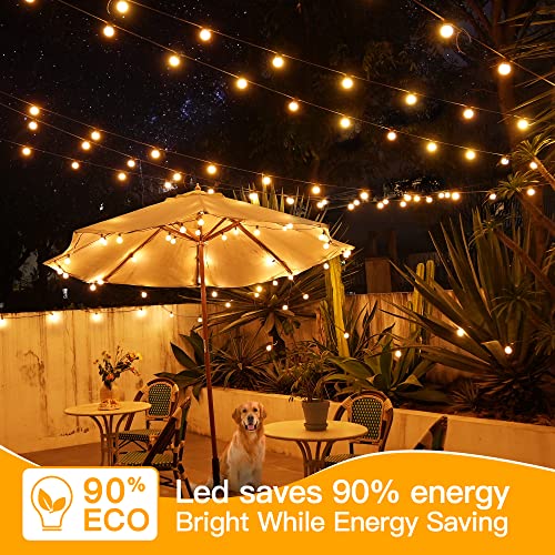 30FT 30Bulbs RGBW Color Changing Waterproof G40 String Lights M72725