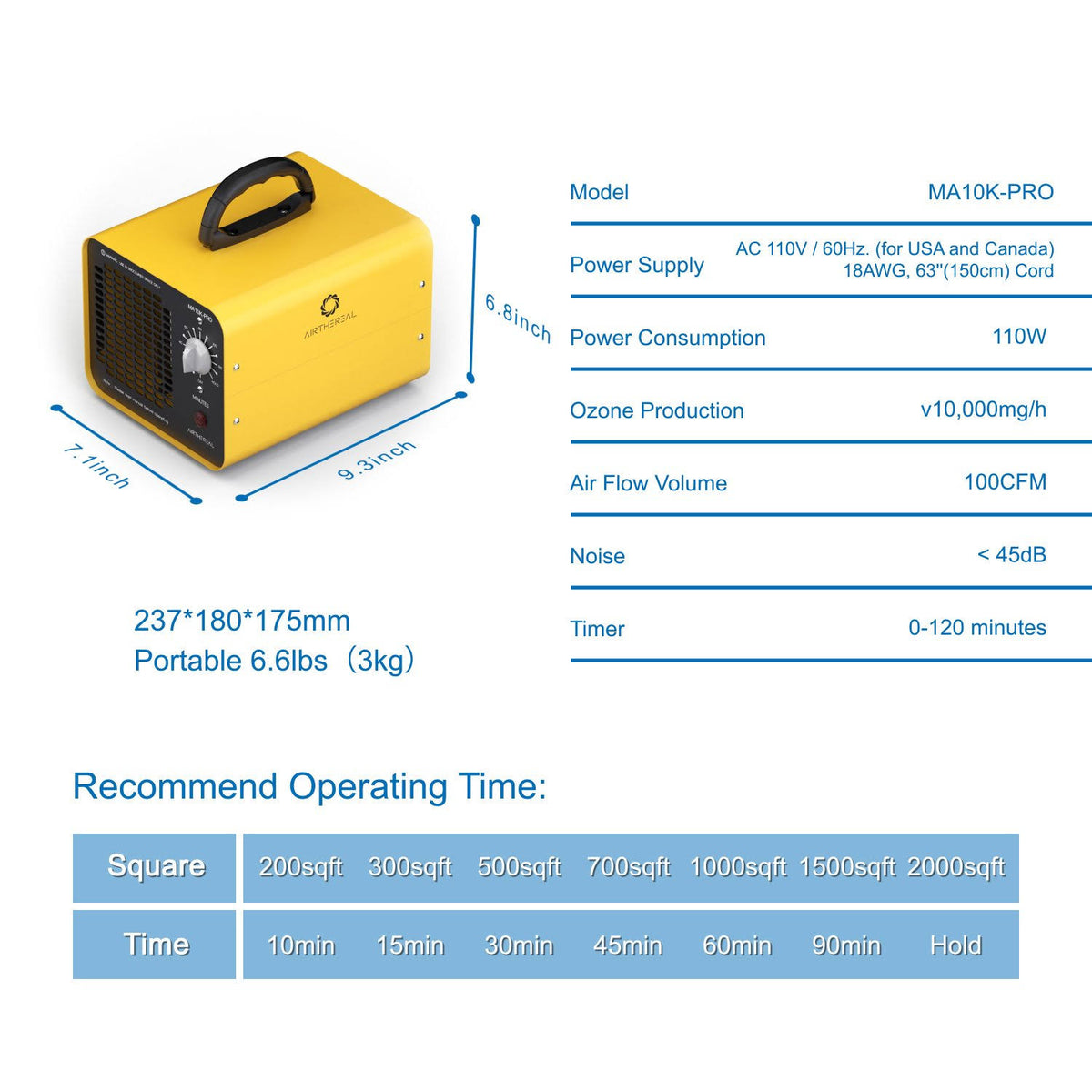 Ozone Generator 10000mg/h S21669