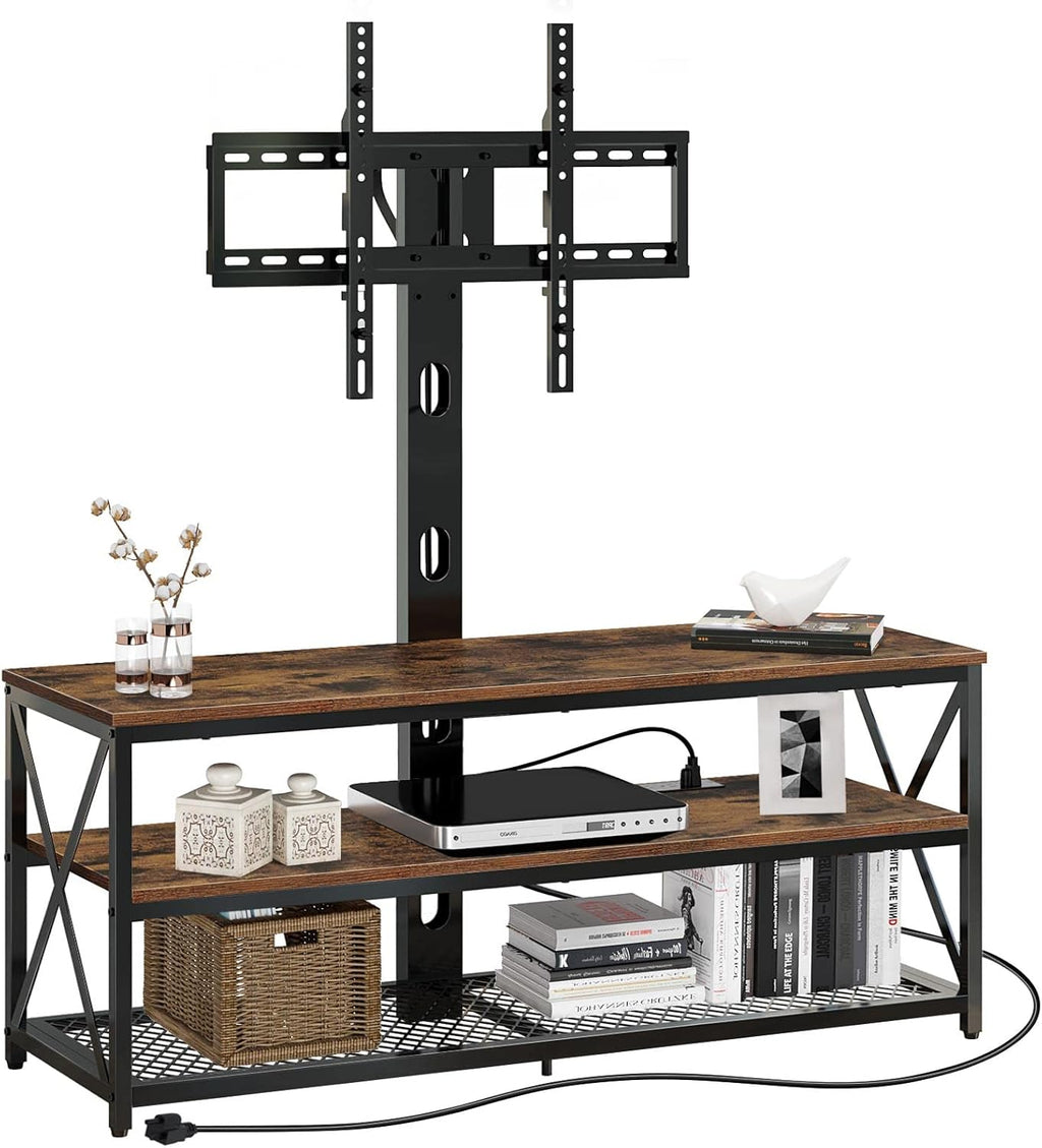 43 Inch Swivel Height Adjustable TV Stand with Mount O52962