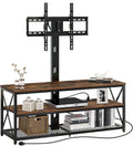 43 Inch Swivel Height Adjustable TV Stand with Mount O52962