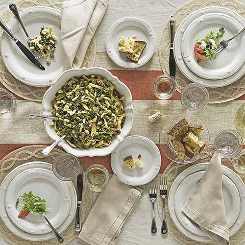 Whitewash Oblong Serving Dish D615