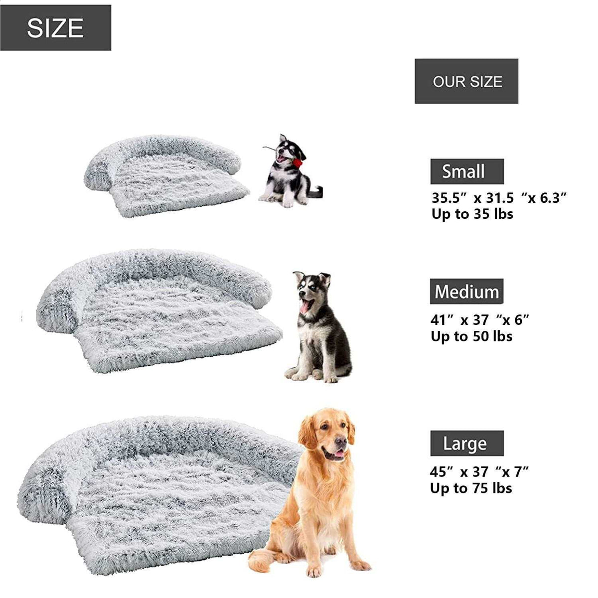 Waterproof Plush Dog Bed G111906