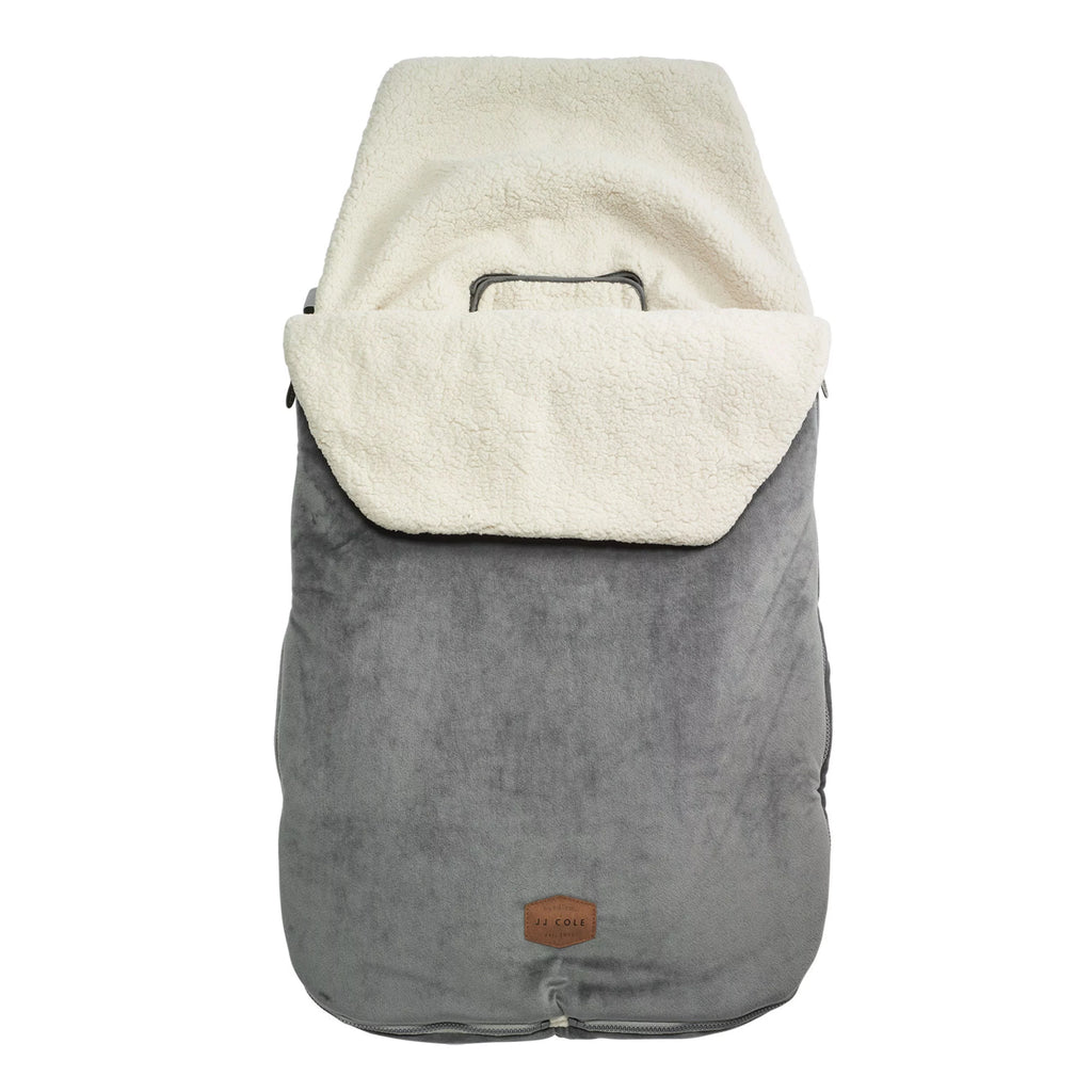 Sherpa-Lined Toddler Car Seat Cover and Bunting Bag Black D257335