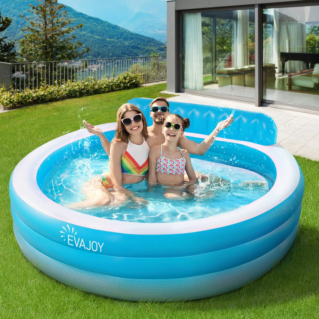 Inflatable Round Swimming Pool with Seat G733
