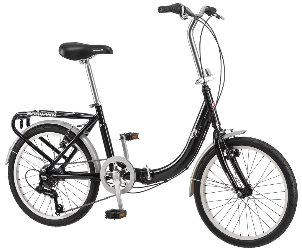 Folding Commuter Bike, 20-inch wheels, Black X394