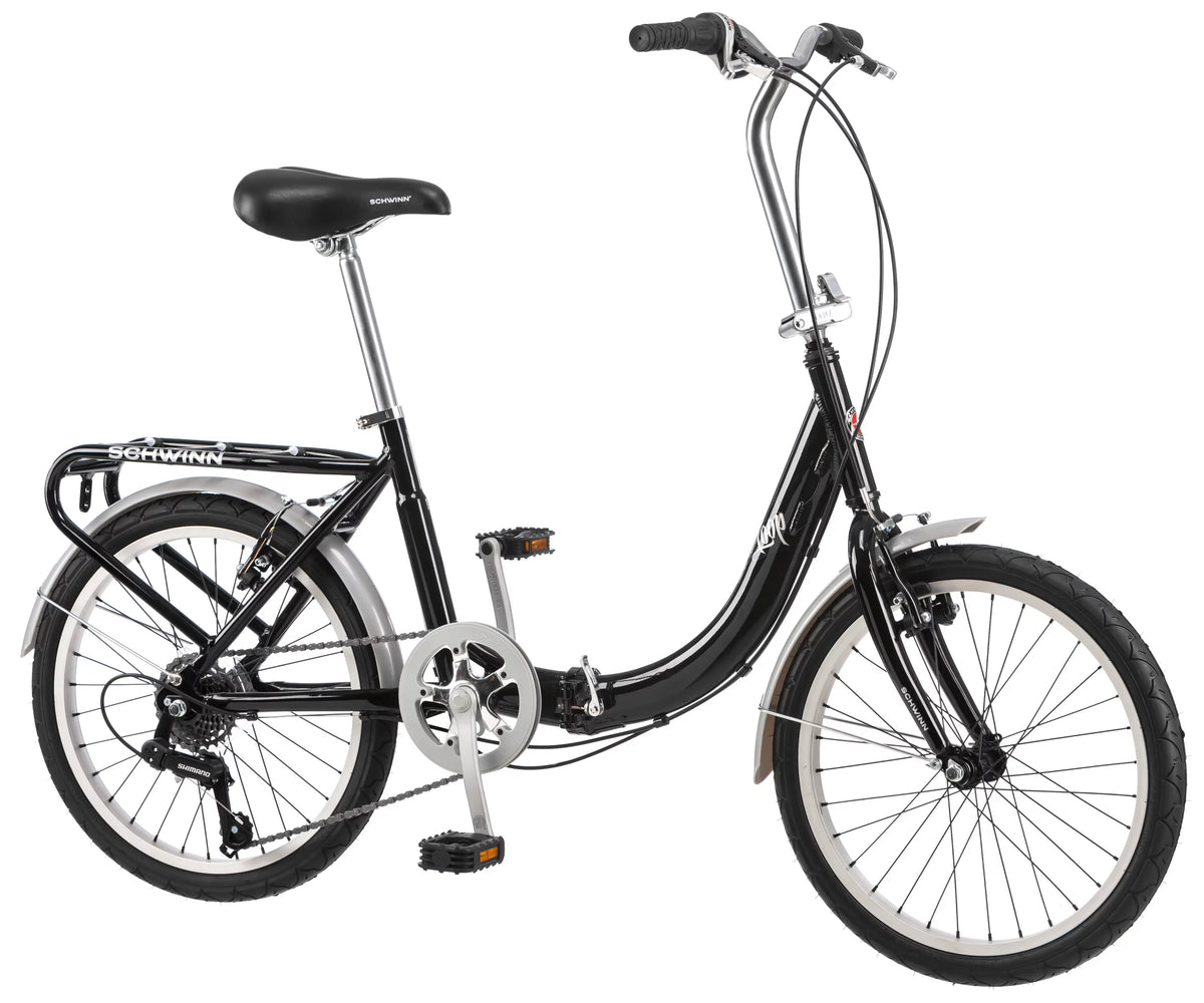 Folding Commuter Bike, 20-inch wheels, Black X394