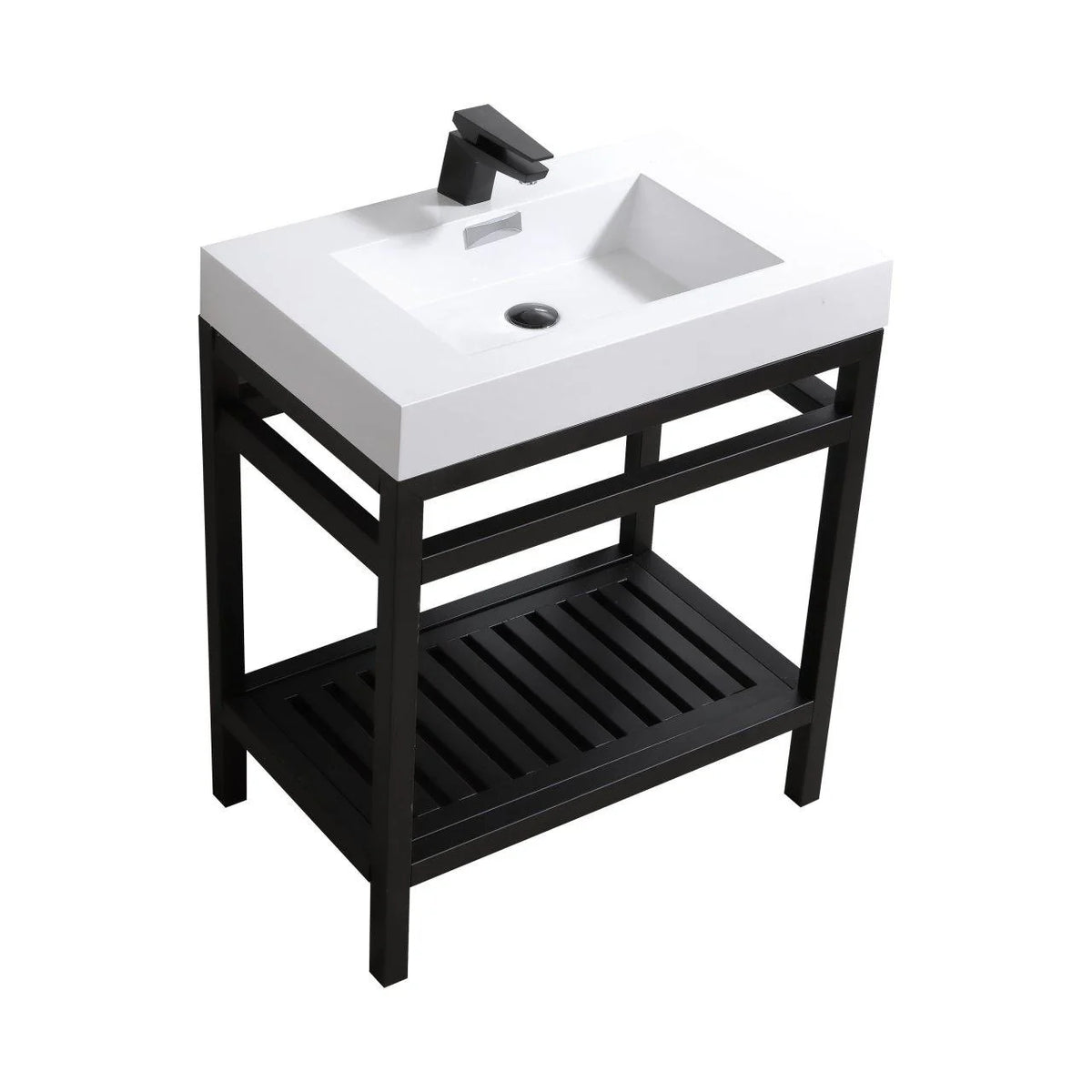 30 in. Stainless Steel Console with Acrylic Sink O31568