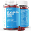Sugar Free Ashwagandha Gummies 2000mg with Magnesium Glycinate, Rhodiola Rosea, Saffron, Zinc, Lemon Balm, B6 - 60 Counts F35597