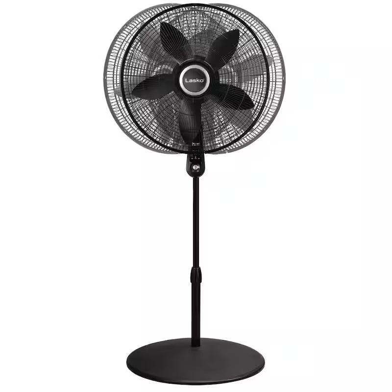 Black 4 Speeds Oscillating Pedestal Fan N3134