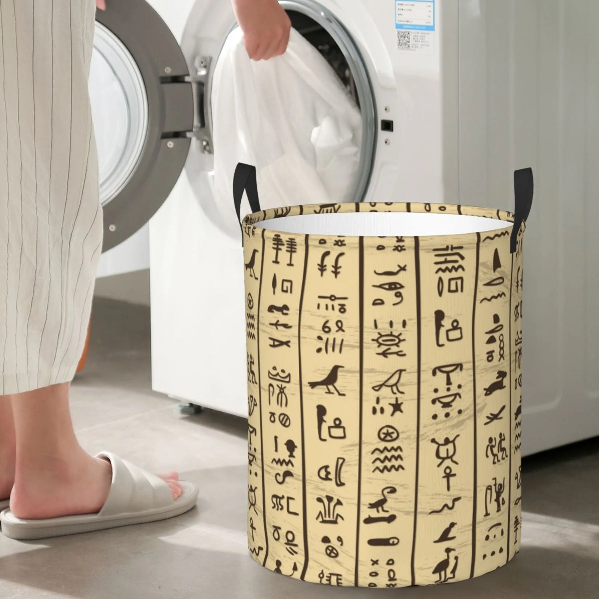 Waterproof Laundry Hamper with Handle S15837