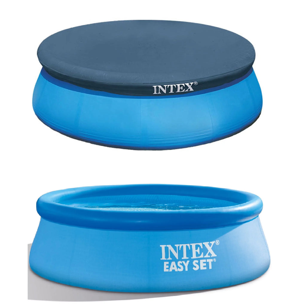 Inflatable Round Swimming Pool & Protective Cover B88230