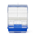 Blue and White Flat Top Bird Cage U514