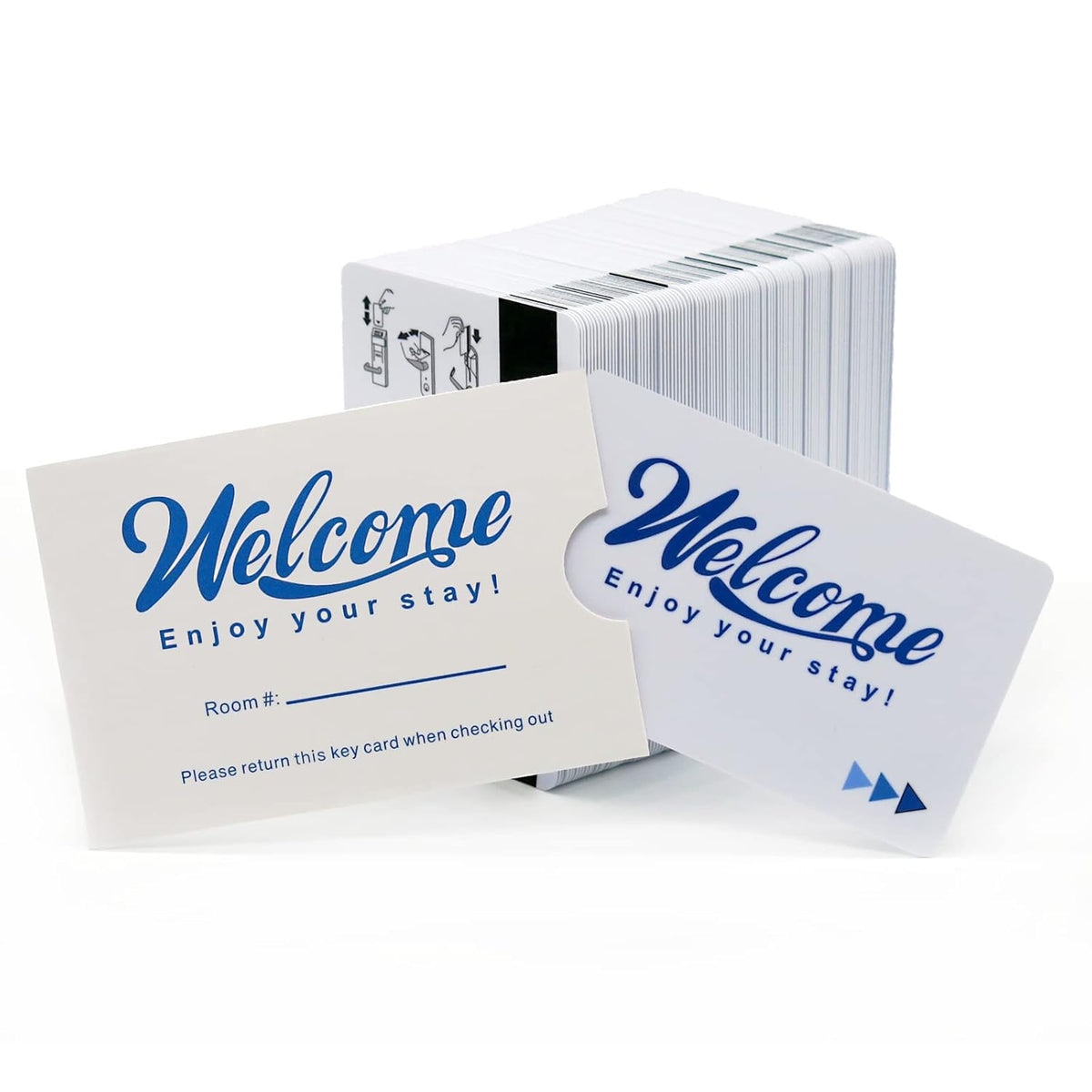 250 Pack Magnetic Strip Door Cards E472369