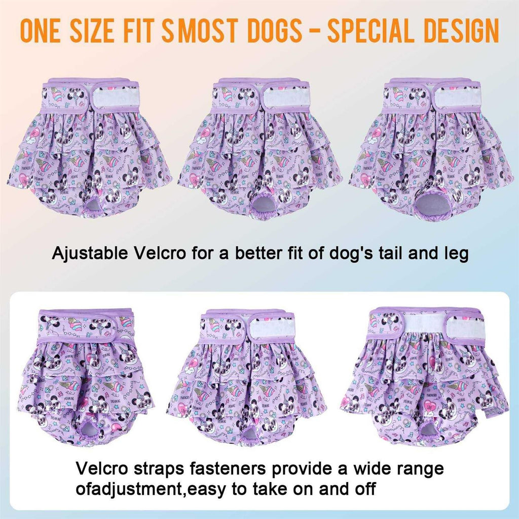 Washable Female Dog Diapers 3 Pack Reusable Z493155