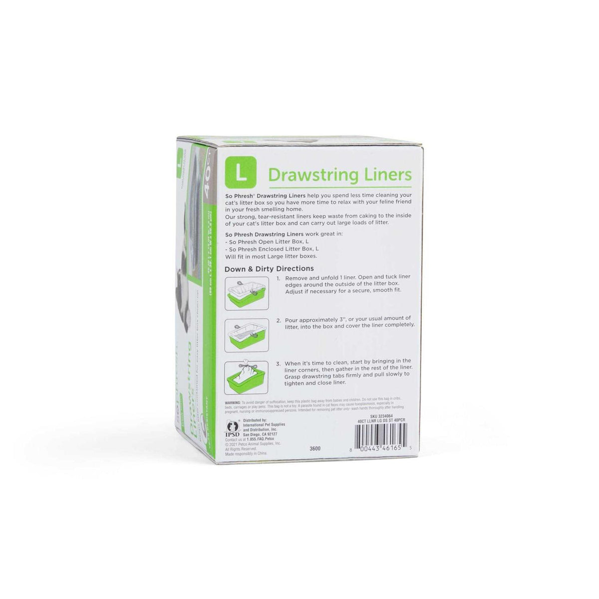 Drawstring Cat Litter Box Liners P342069