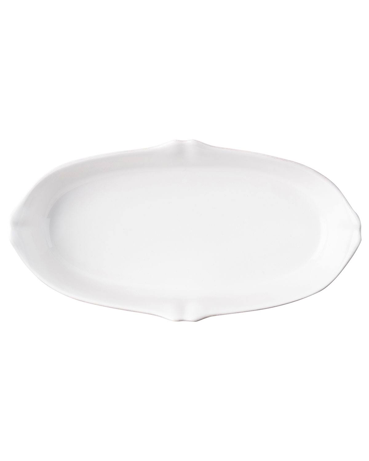 Whitewash Oblong Serving Dish D615