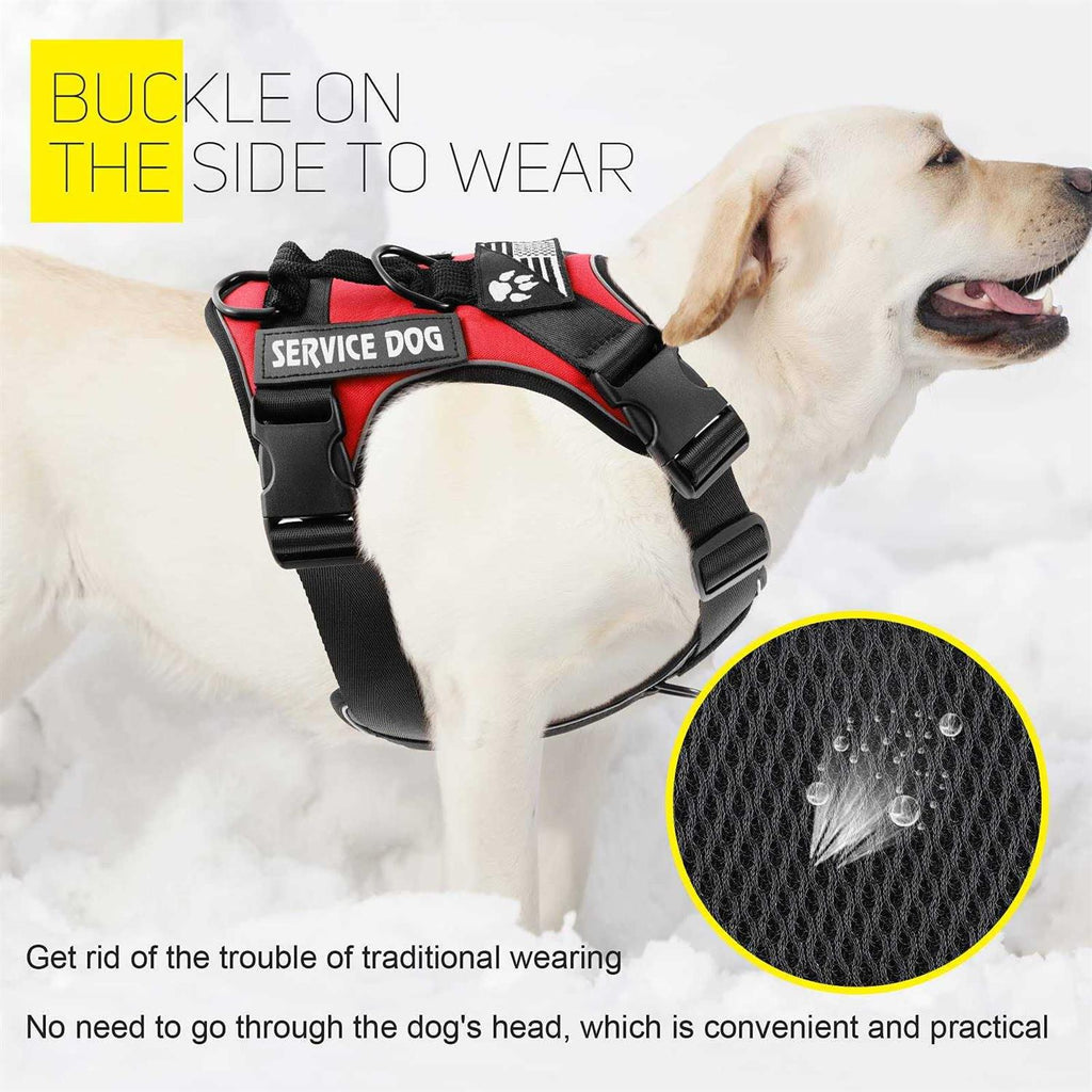 Reflective Dog Vest Harness with 5 PCS Patches N548284