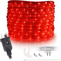 25Ft Red LED Rope Light, Connectable Outdoor Waterproof Z80424