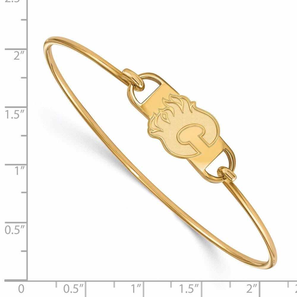 14K Yellow Gold Plated Wire Bangle Q369