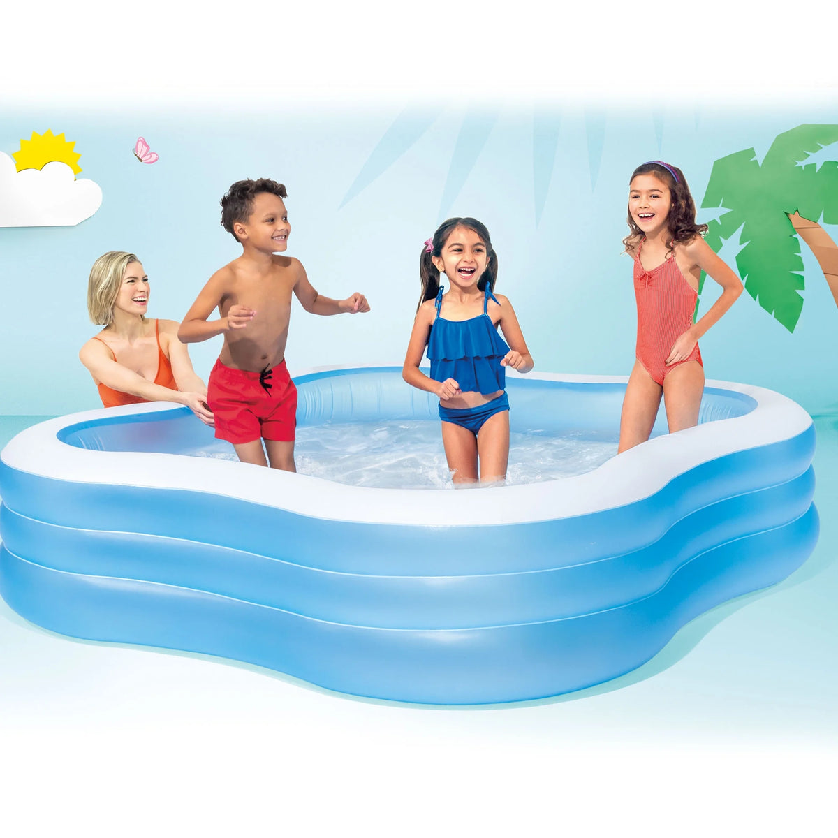 Inflatable Family Pool D607235