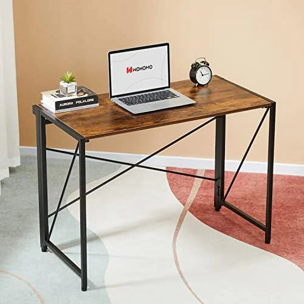 Folding Computer Desk Brown K596868