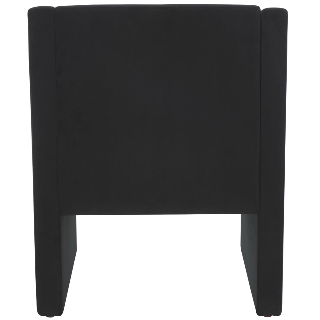 Black Velvet Accent Chairs N3534