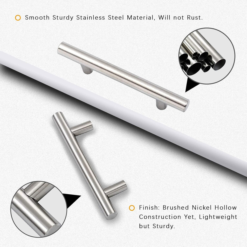 5 inch Brushed Nickel Stainless Steel Cabinet Pulls P873