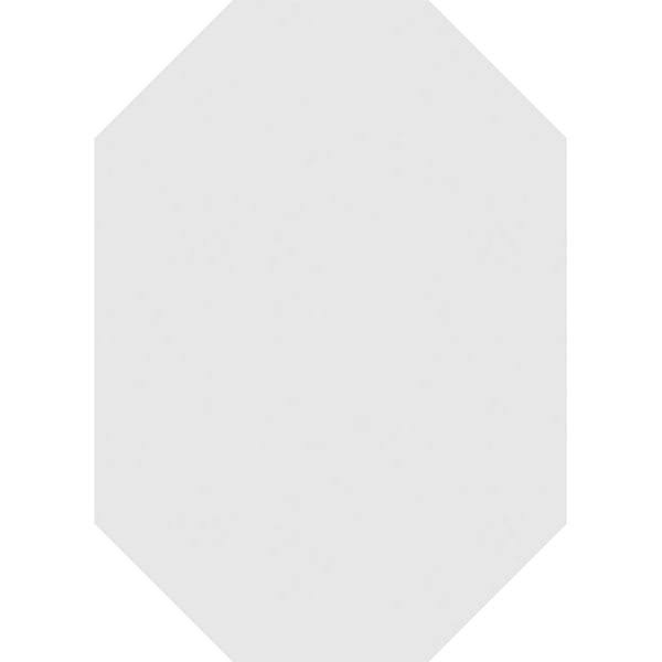 12x22W x 32x22H Vertical Elongated Octagon Surface Mount PVC Gable Vent O385