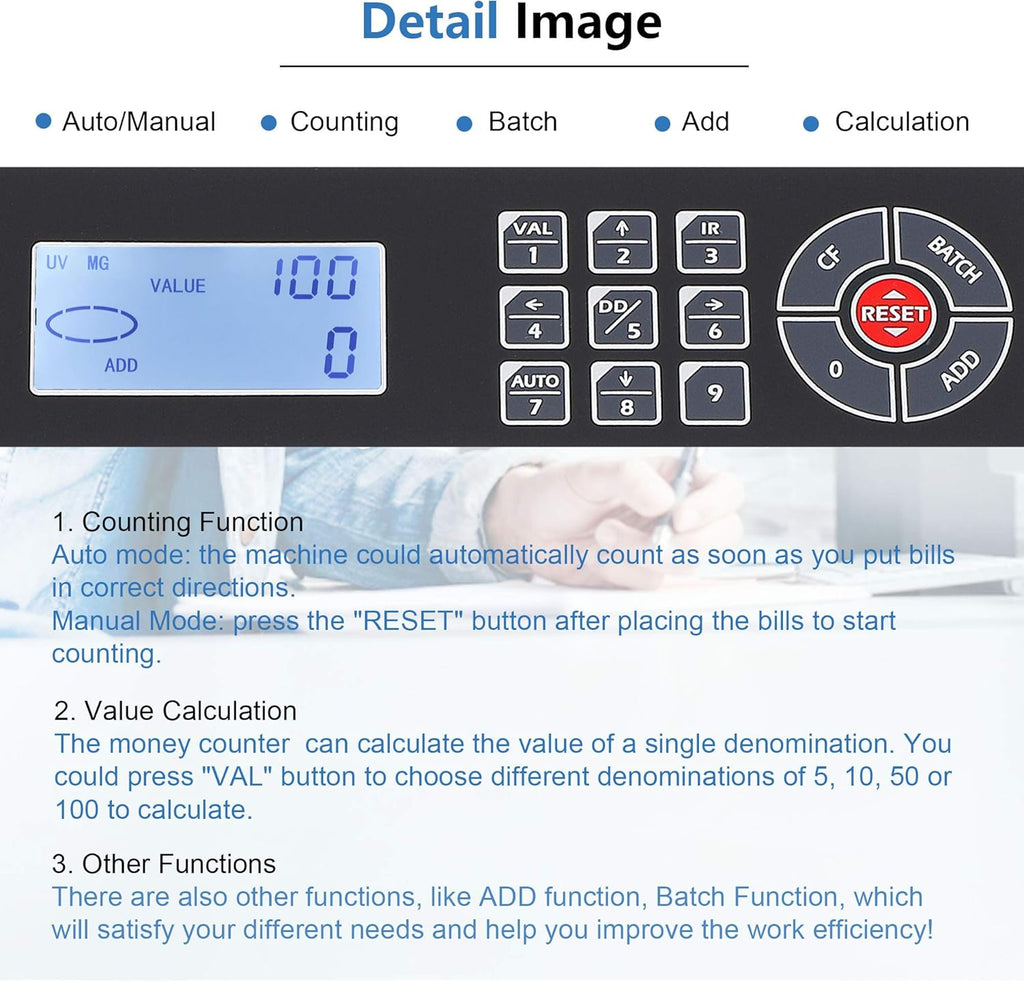 Money Counter with Counterfeit Detection J39459