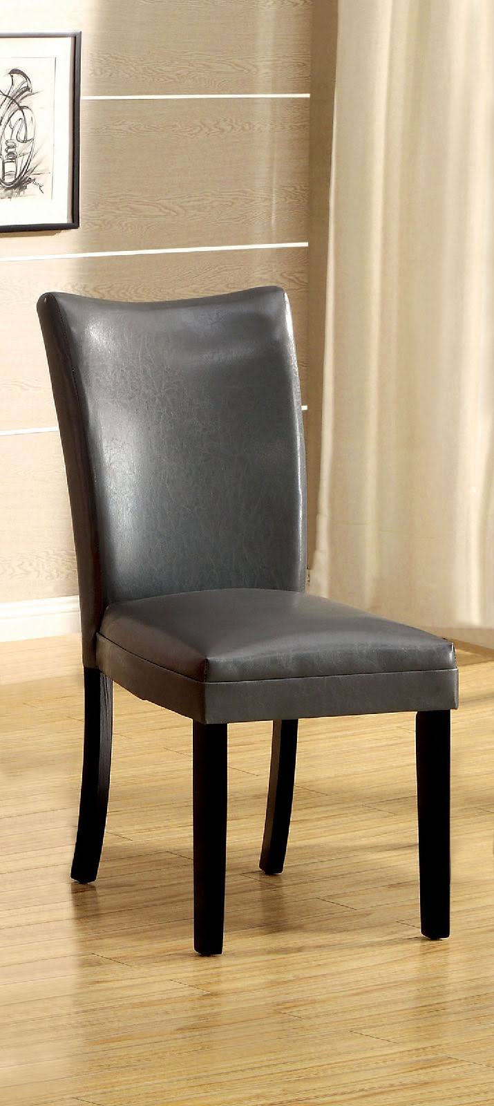 Gray Side Chair Set of 2 J40302