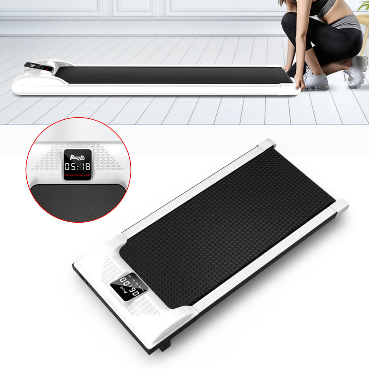 Walking Pad Treadmill with Remote LCD I1333