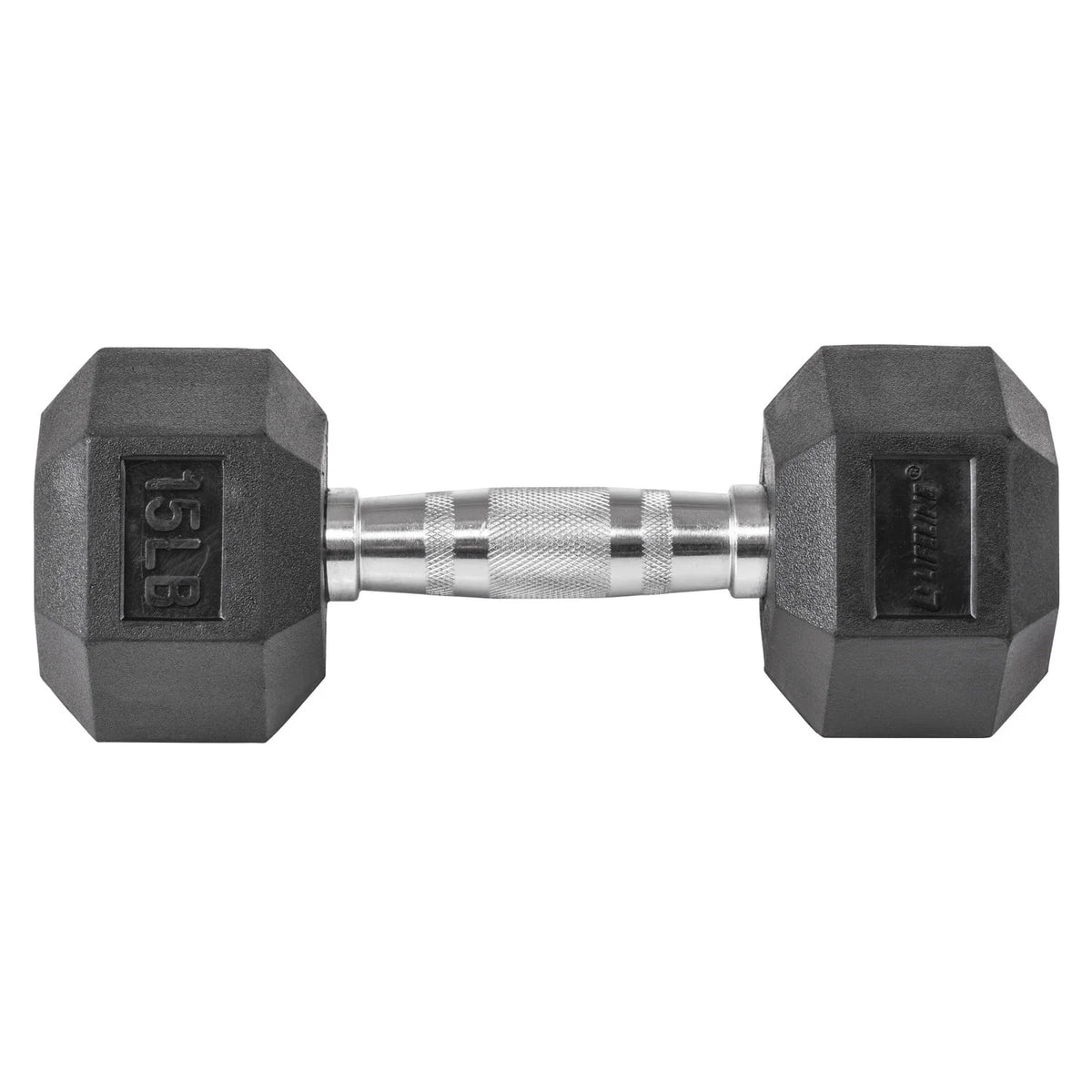 95 lbs Rubber Hex Dumbbell J29217
