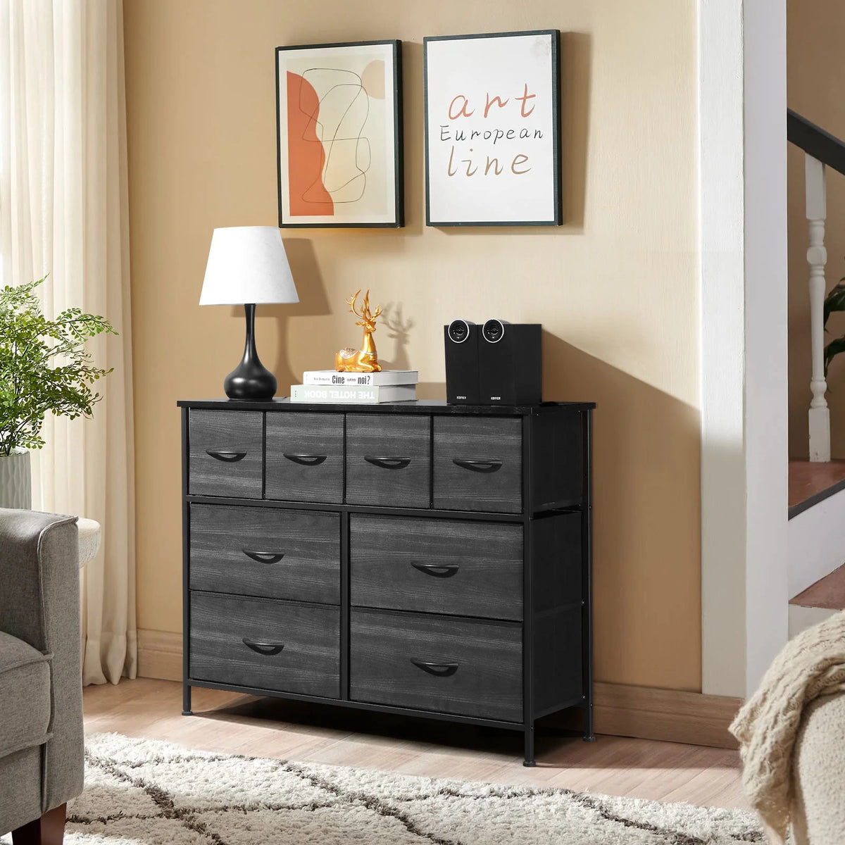 8 Drawer Fabric Storage Dresser D911